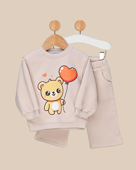 Ensemble bébé fille – Motif Ourson Ballon