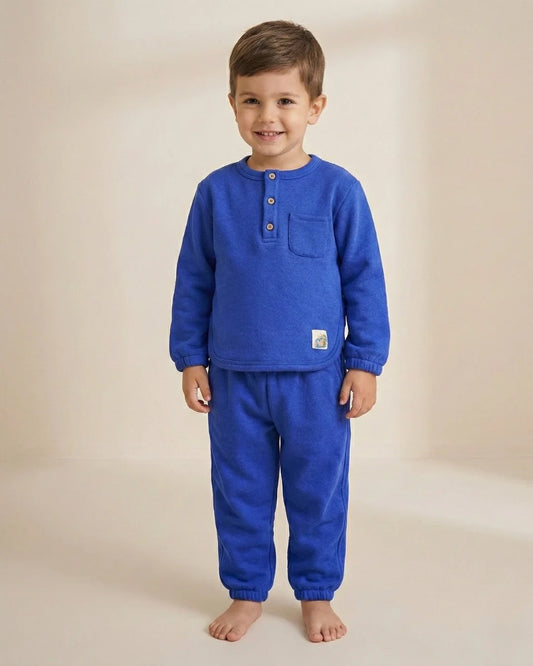 Ensemble Bleu Pull & Pantalon Doux Mini Garçons