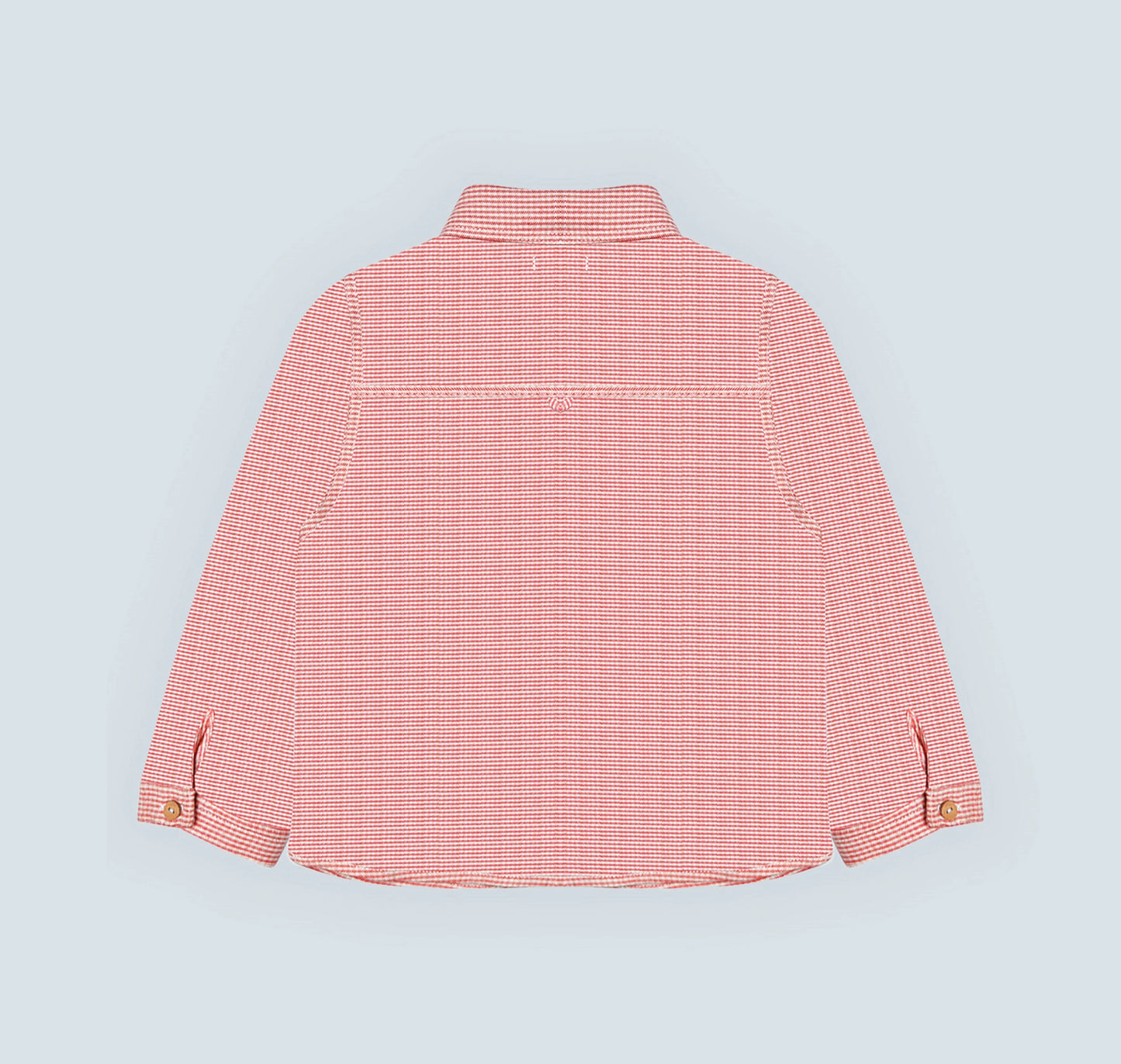 Chemise pour garçon en petits carreaux rouges