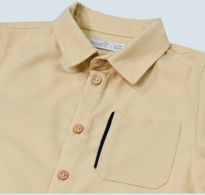 Chemise pour garçon en jaune