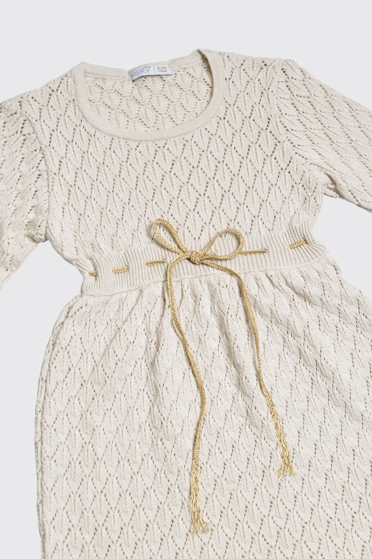 Robe en tricot manches longues