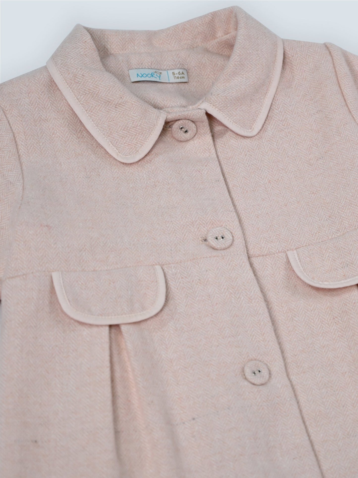 Manteau pour fille en tissu lainage