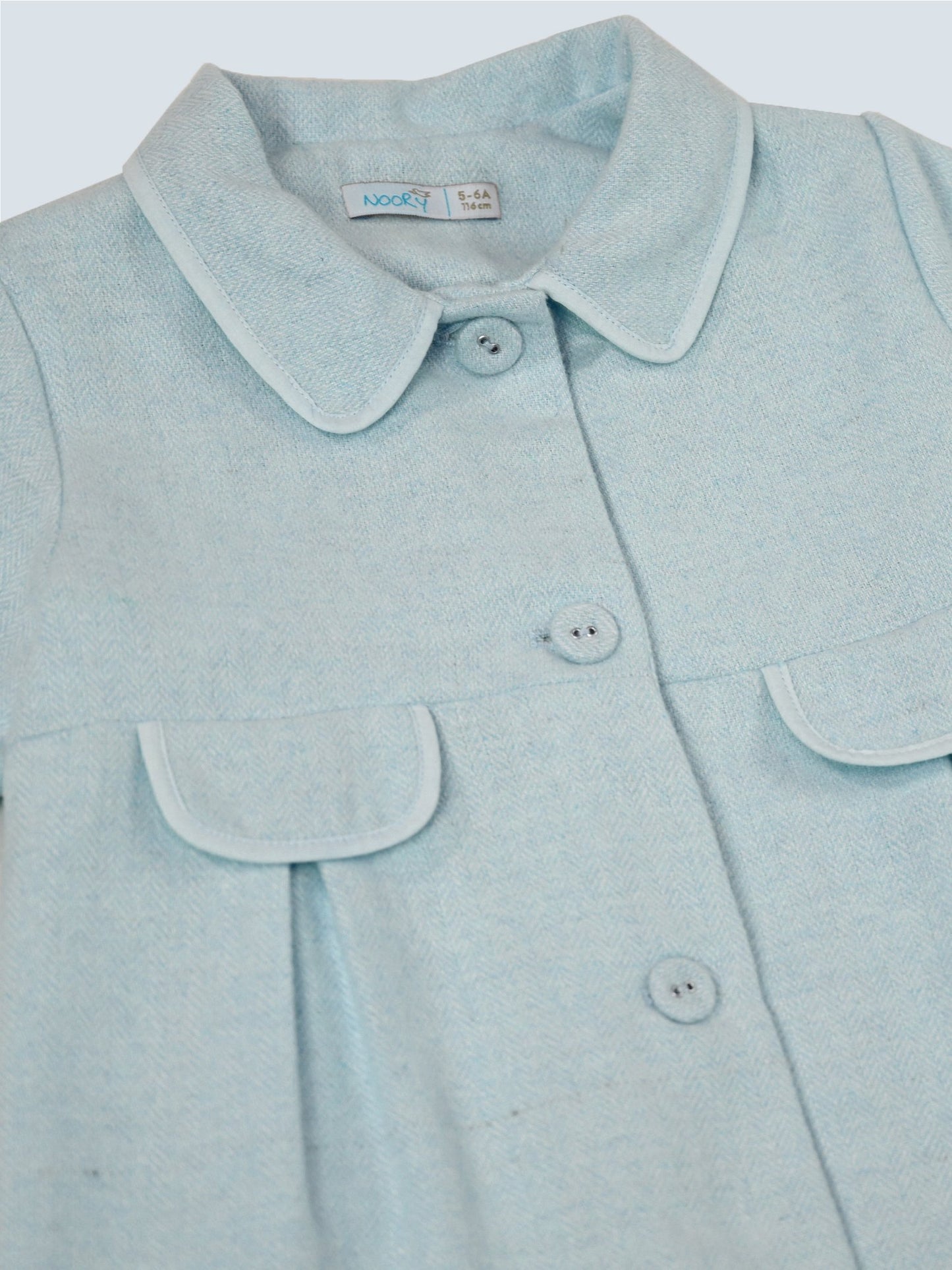 Manteau pour fille en tissu lainage