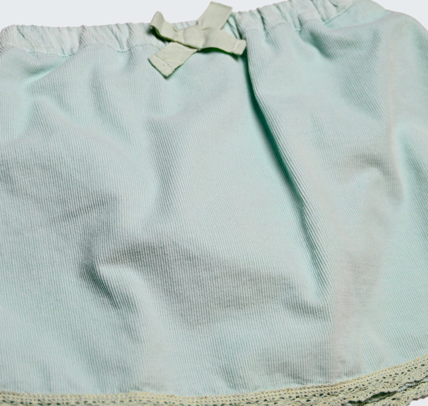 Jupe cloche verte en velour