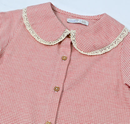 Chemise rouge pour fille