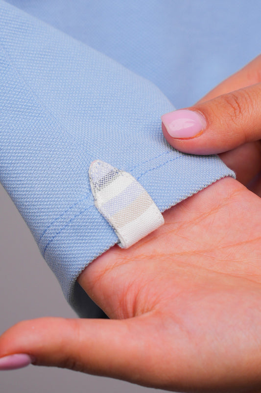 Combishort bébé garçon bleu ciel – Chic délicat & confort absolu