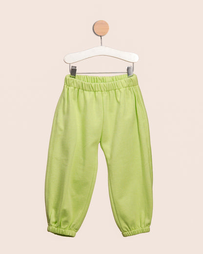 Ensemble Pull & Pantalon Doux Mini Garçons Vert Anis