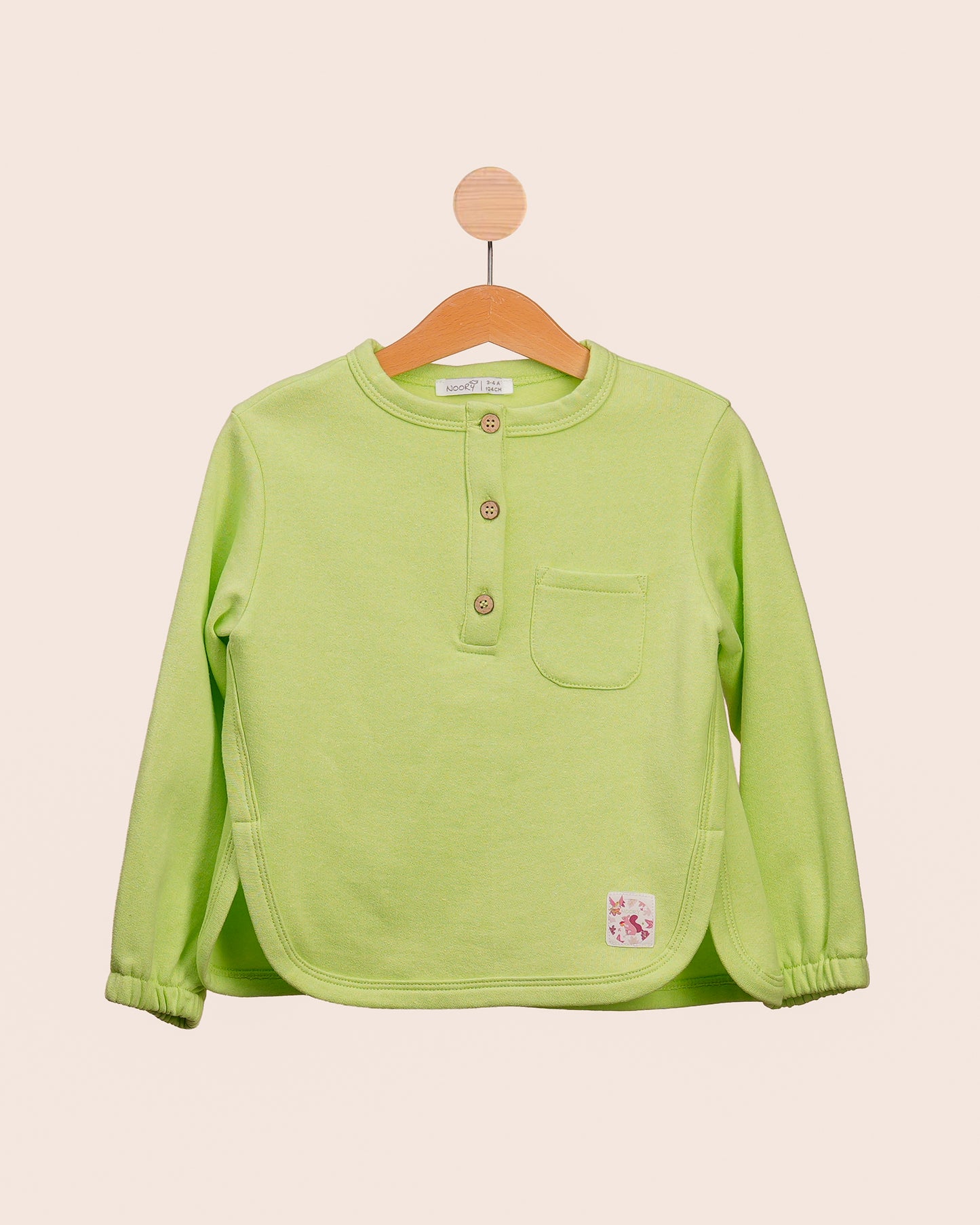 Ensemble Pull & Pantalon Doux Mini Garçons Vert Anis