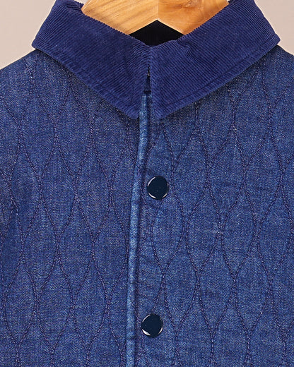 Veste bébé garçon matelassée – Douceur & Élégance