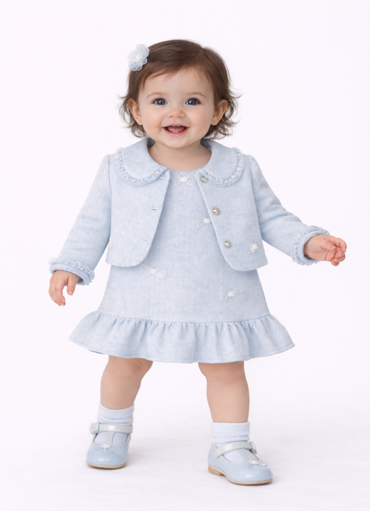 Ensemble Bébé Fille  Élégant – Robe & Veste