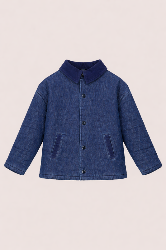 Veste bébé garçon matelassée – Douceur & Élégance
