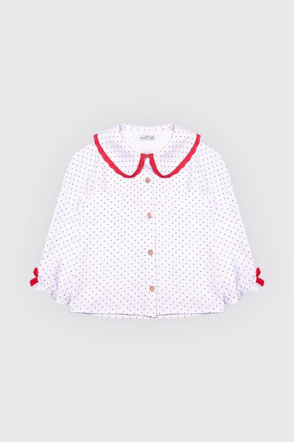 Chemise bleu pour fille