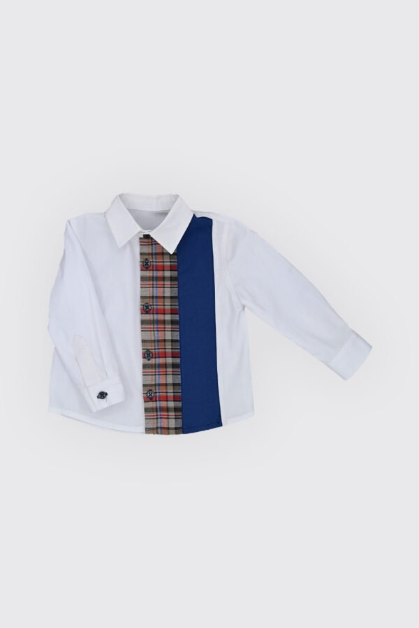 Chemise col classique en popeline 100% coton