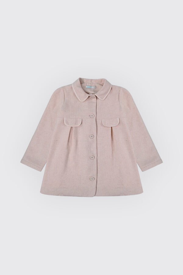 Manteau pour fille en tissu lainage