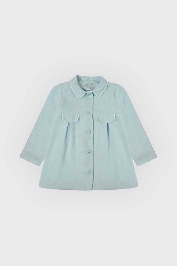 Manteau pour fille en tissu lainage