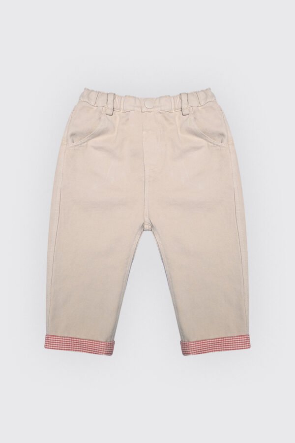 Pantalon beige en toile