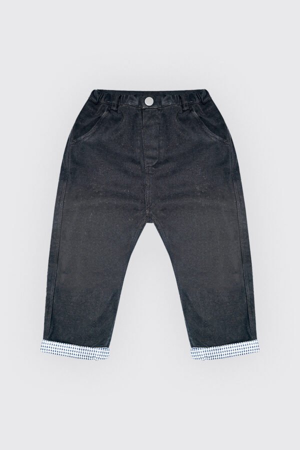 Pantalon noir en toile