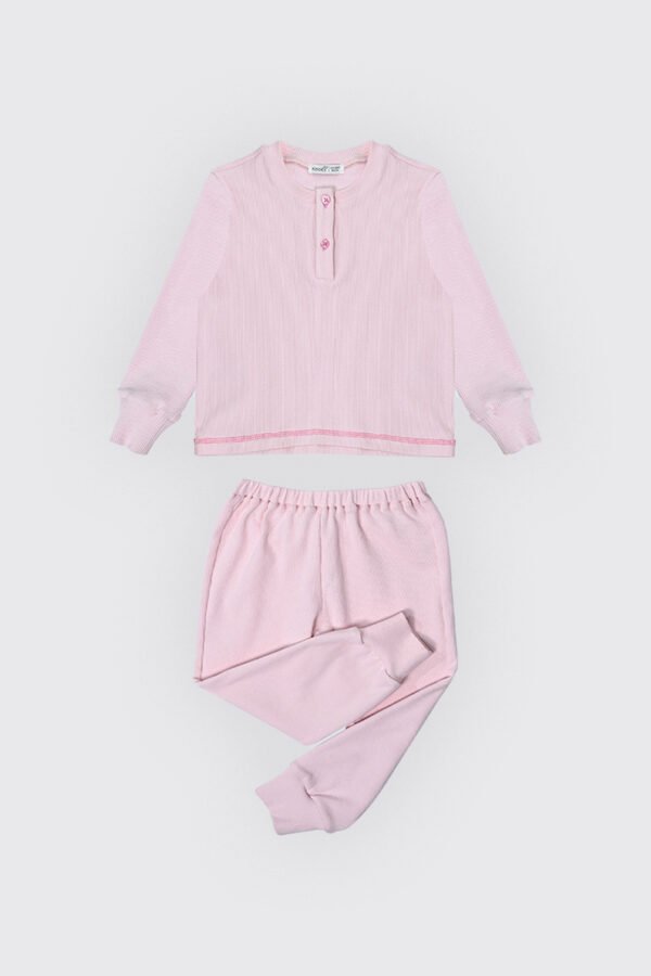 Ensemble pyjama en 100% coton rose