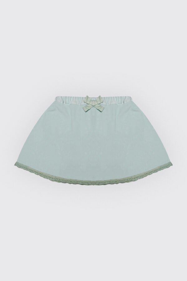 Jupe cloche verte en velour
