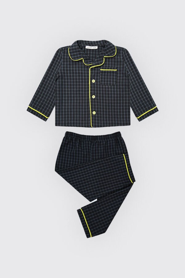 Ensemble pyjama carreaux gris