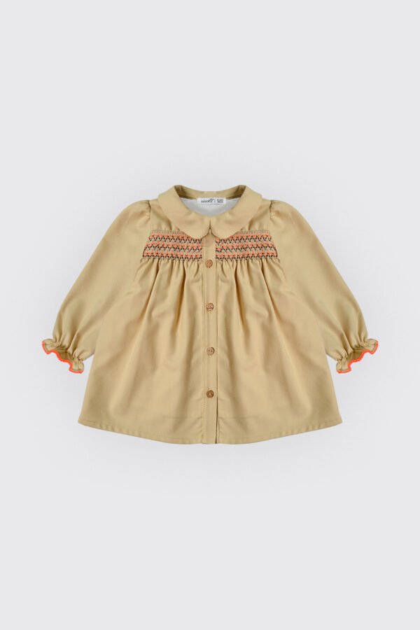 Robe avec smock coloré