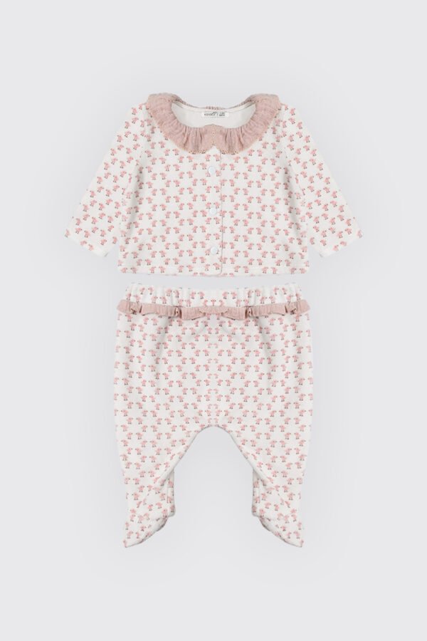 ensemble grenouillère deux pièce rose