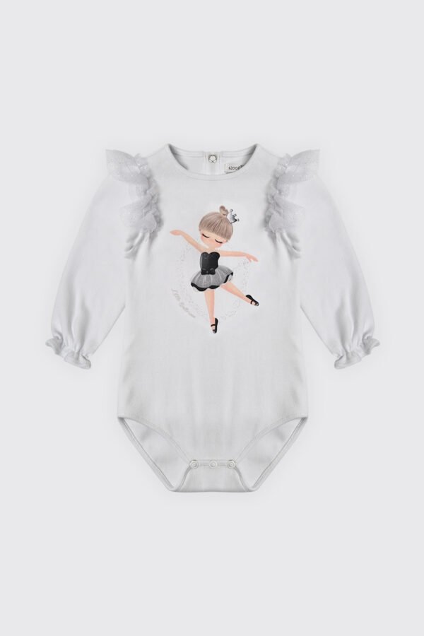 Body à  volants en tulle pailleté