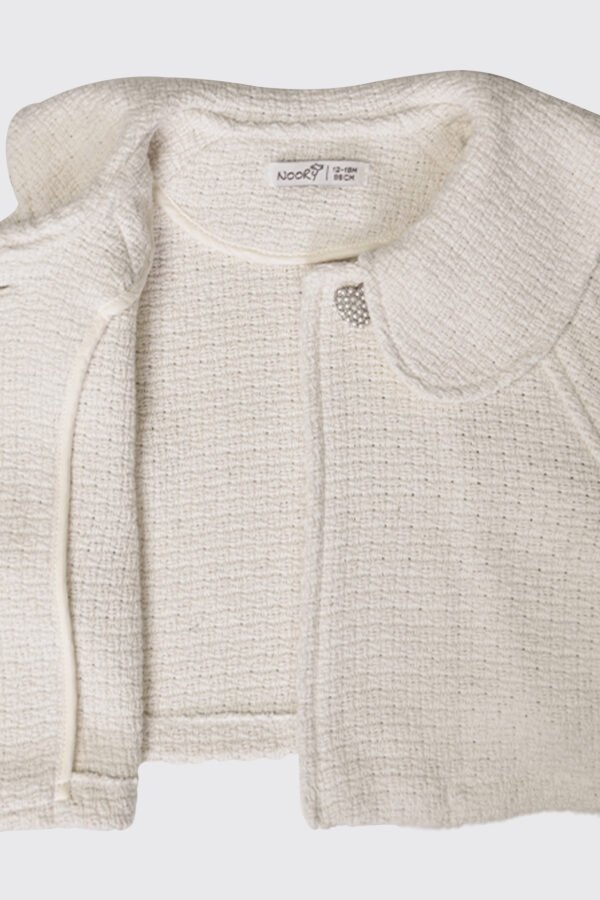 Veste cérémonie en tissu tweed – Image 4