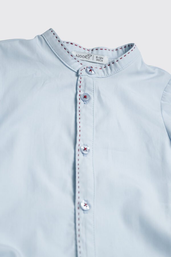 Chemise body ciel à col officie – Image 3