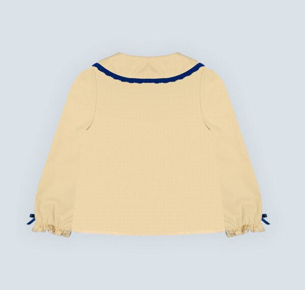 Chemise jaune pour fille. – Image 2