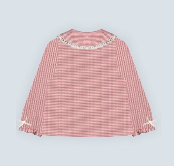 Chemise rouge pour fille – Image 2