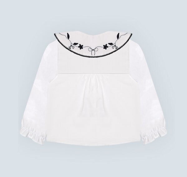 Chemise bébé fille avec col large – Image 3