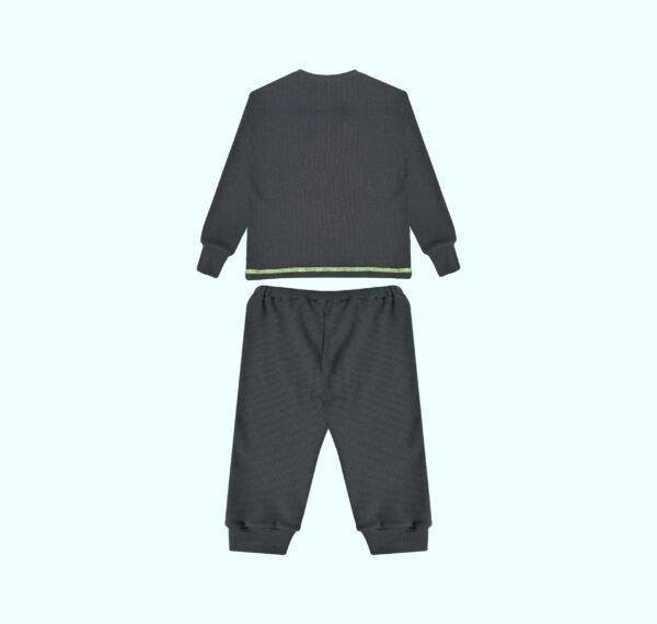 Ensemble pyjama en 100% coton gris – Image 3