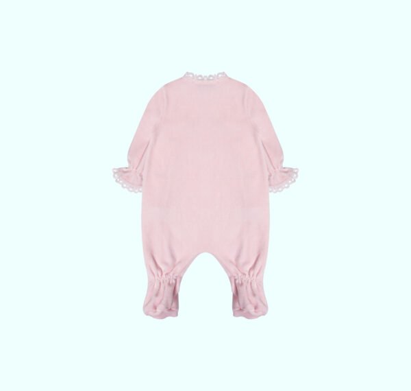 Pack dort bien rose grenouillère, moufles & Bonnet – Image 3