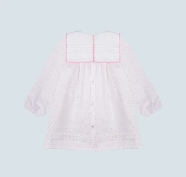 Robe à petit points rose pour bébé fille – Image 3