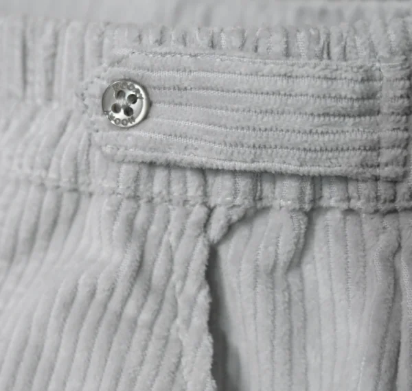 Pantalon en velours côtelé à ceinture volantée – Image 2