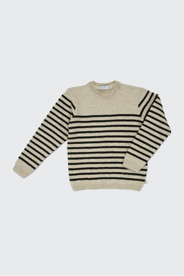 Pull à rayures en tricot