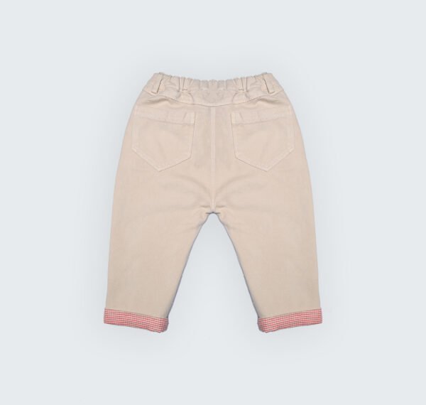 Pantalon beige en toile – Image 2