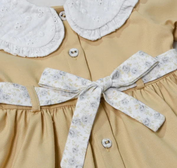 Robe en tissu jaune pour fille – Image 2