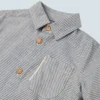Chemise pour garçon en petits carreaux bleu – Image 2