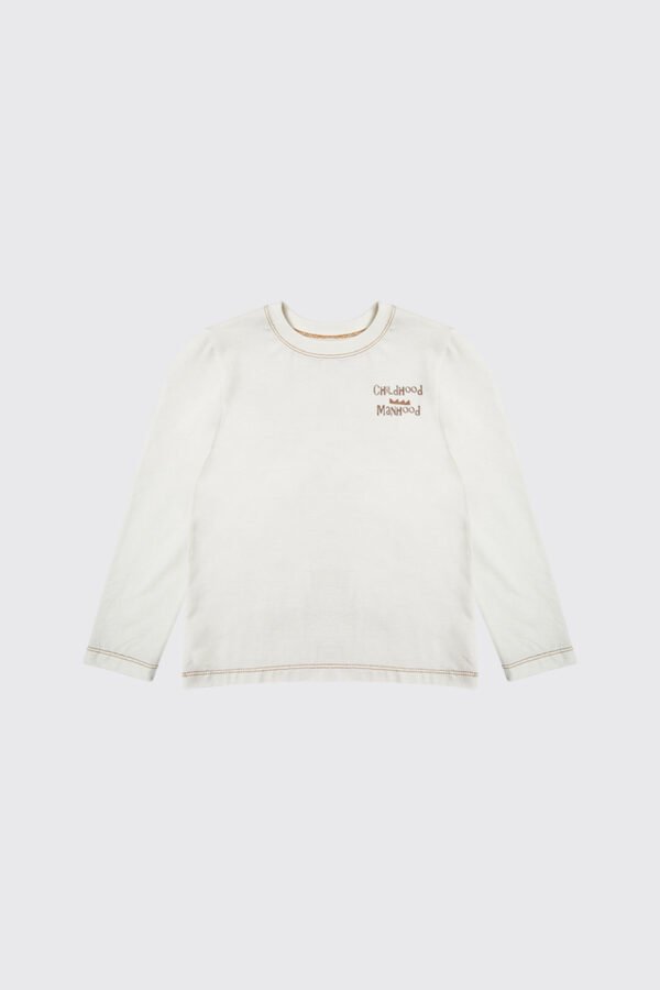 T-shirt manches longues 100% coton
