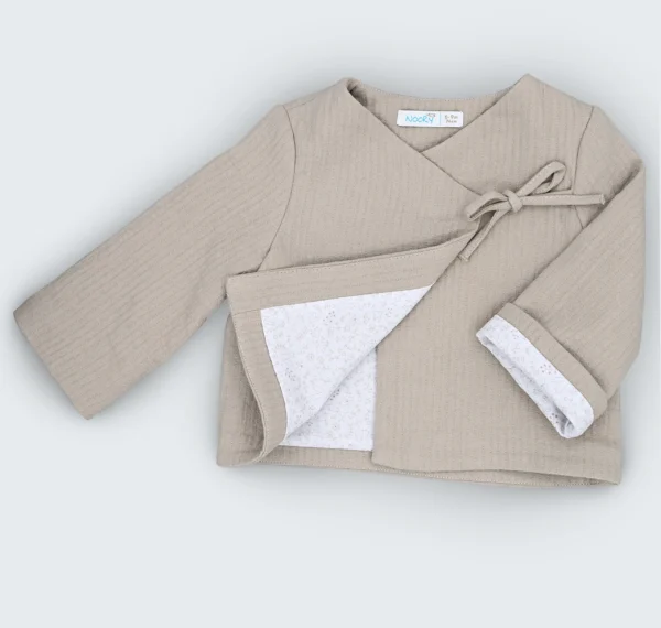 Cache-cœur en tissu 100% coton avec doublure en coton organique – Image 3