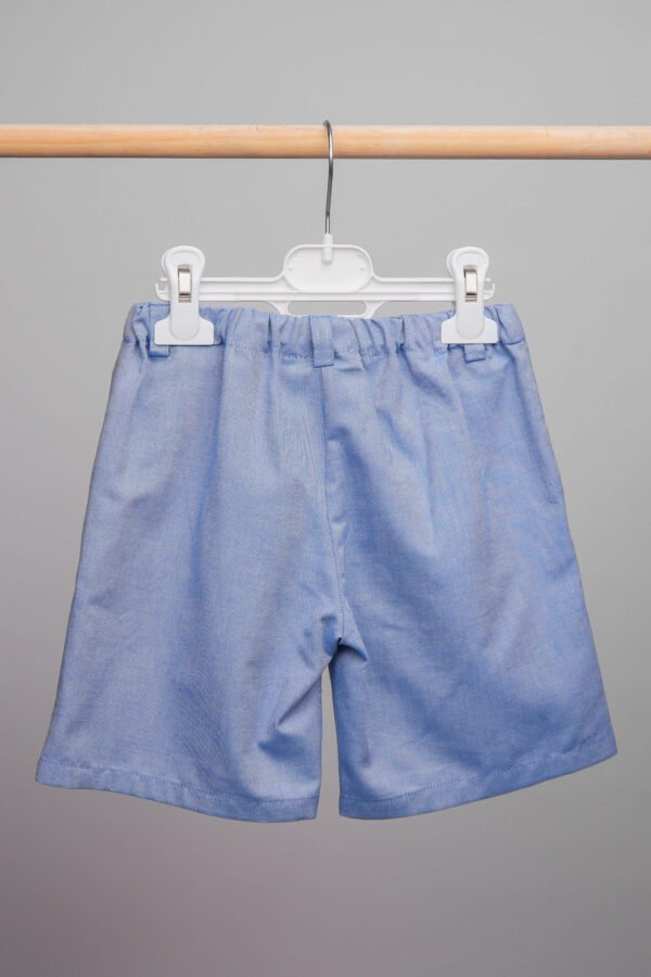 Short bleu pour garçon 100 % coton – Image 4