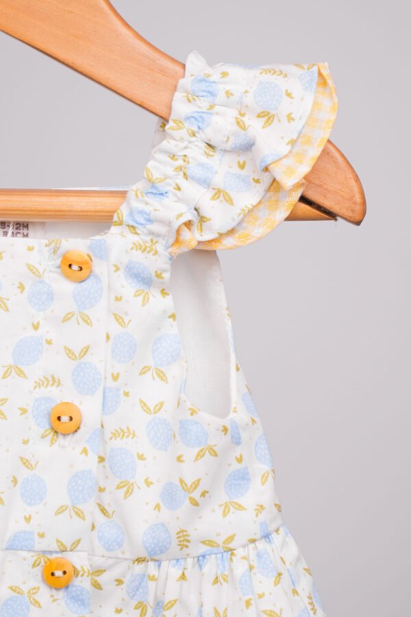Robe pour bébé fille à manches volantées – Image 3
