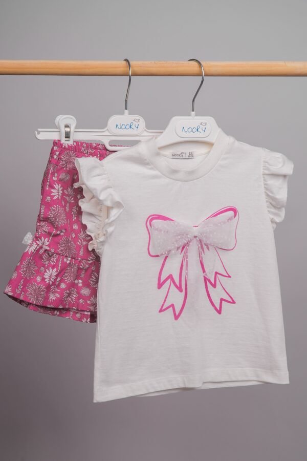 T-shirt pour filles avec manches volantées – Image 4