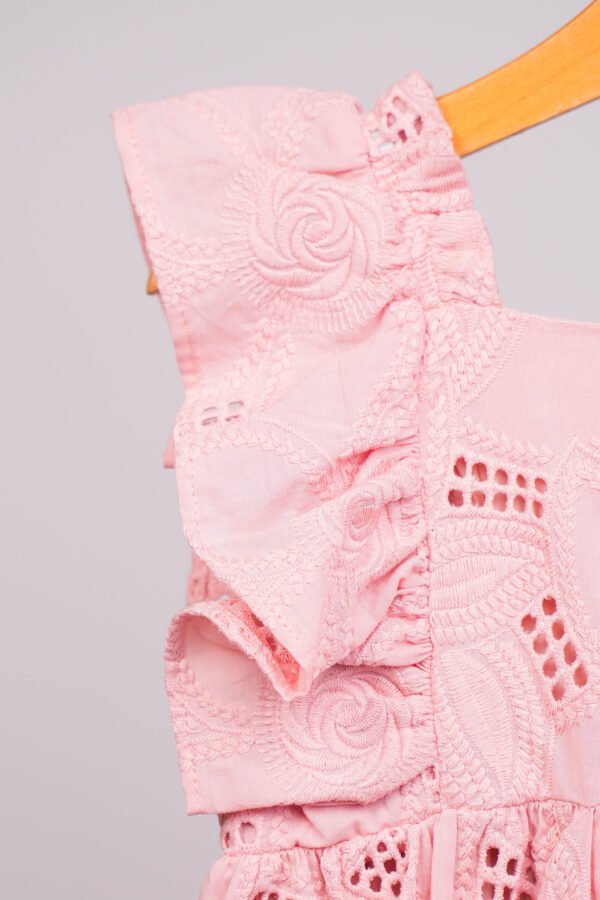 Robe broderie anglaise pour fille – Image 3