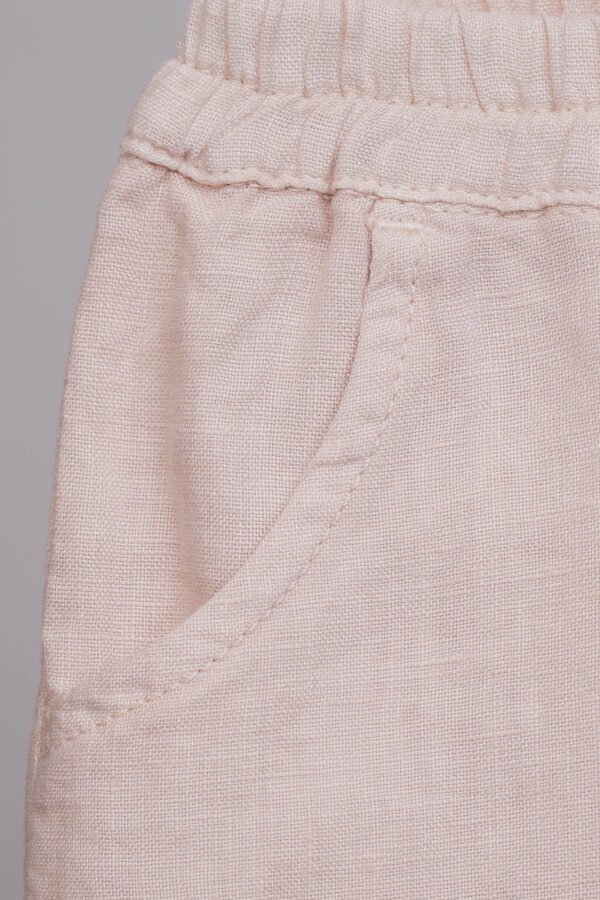 Pantalon en lin beige pour bébé garçon – Image 3