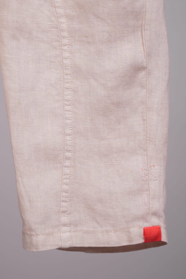 Pantalon en lin beige pour bébé garçon – Image 2