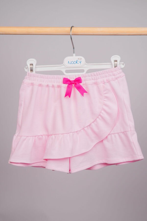 Ensemble pour fille en piqué rose 100 % coton – Image 2