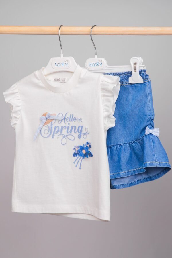 Short-Jupe à volants pour petites filles – Image 2